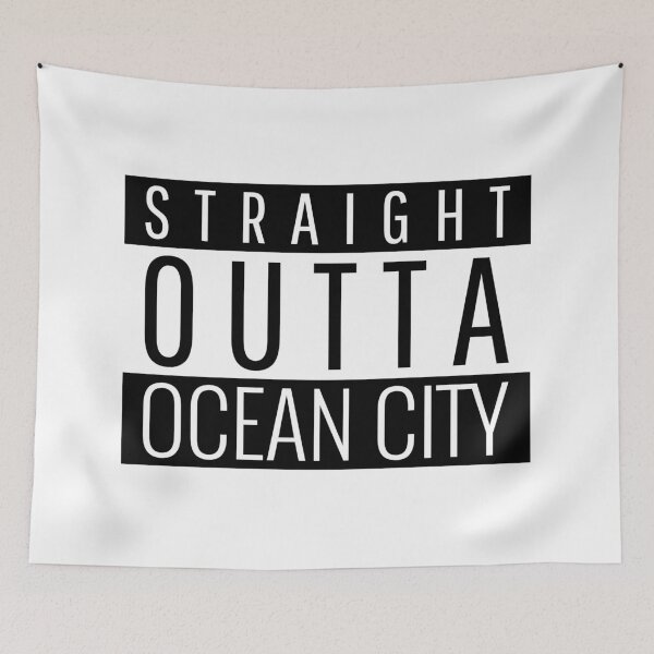 Item preview, Straight Outta Ocean City New Jersey  designed and sold by Teelogic.
