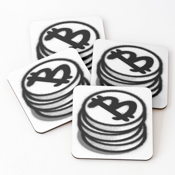 Item preview, sprayed graffiti bitcoin stack designed and sold by Paulus-DB.