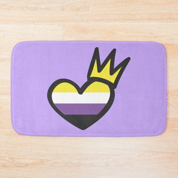 Item preview, NonBinary Pride Heart Crown designed and sold by Lori P.
