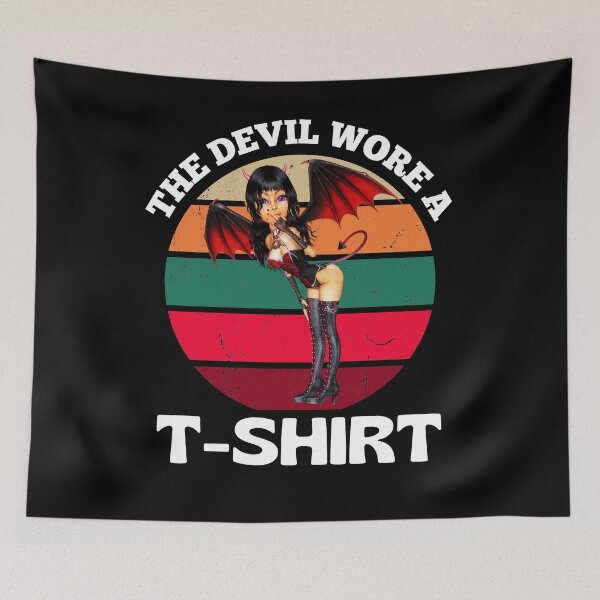 Item preview, The Devil Wore A T-Shirt Retro Sexy Devil designed and sold by RGRamsey.