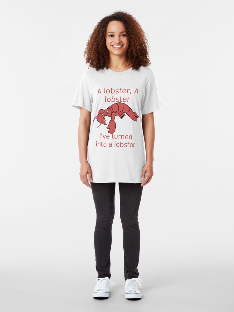 Alternate view of Lobster (Misheard Song Lyric) Slim Fit T-Shirt