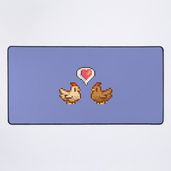 Vista previa del artículo con la obra «Amor por los pollos en Stardew Valley», diseñado y vendido por boozyprintz.