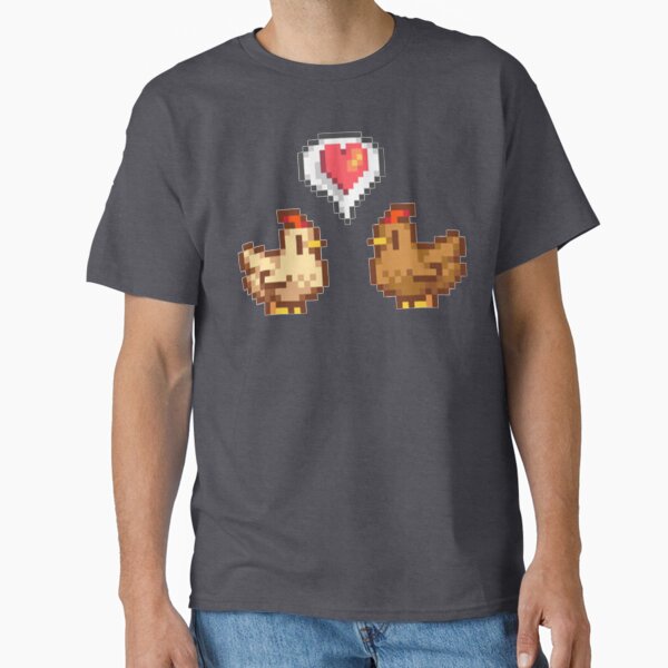 Aperçu de l'œuvre L'amour du poulet de Stardew Valley créée et vendue par boozyprintz.