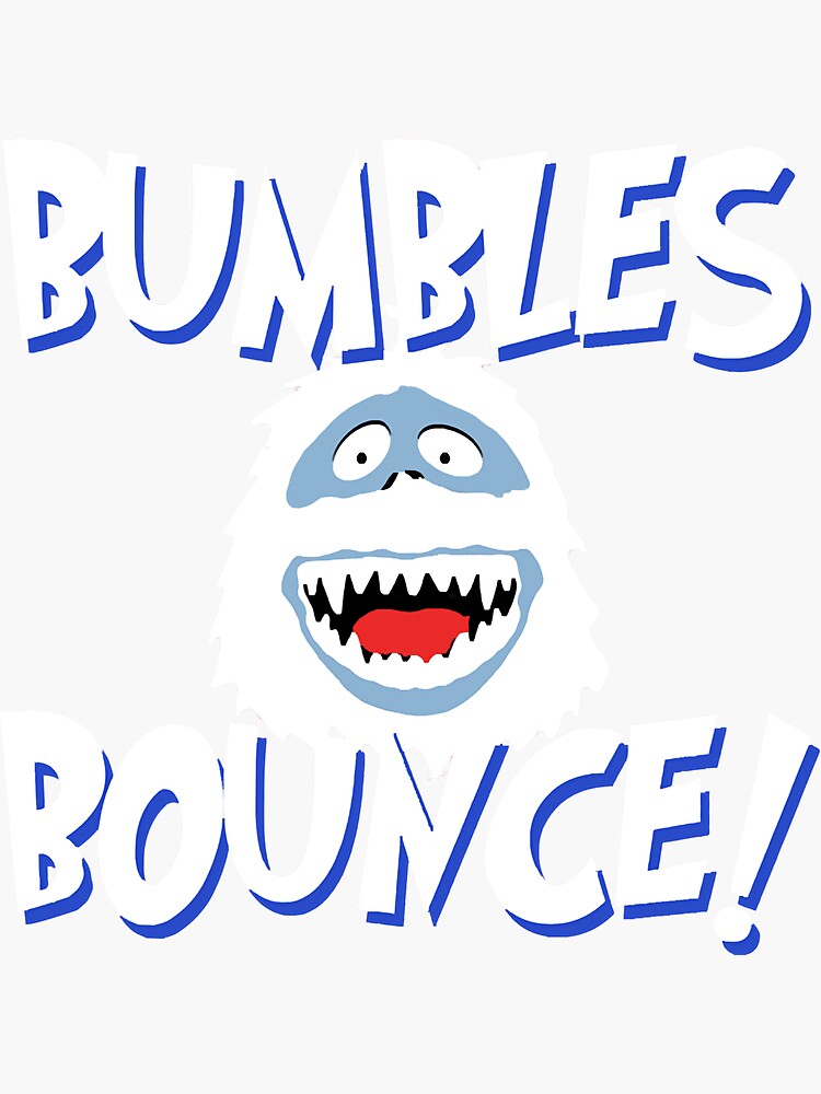 "Bumbles Bounce!" Sticker for Sale by ElaineRomo Redbubble