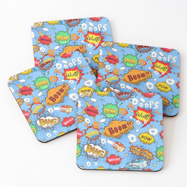 Item preview, comic explosion speech bubbles pattern designed and sold by venus-ian.