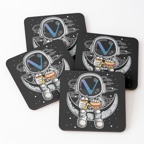 Item preview, Astronaut Fastfood Vechain VET Coin To The Moon Crypto Token Blockchain Cryptocurrency Wallet designed and sold by JaxonBrown.