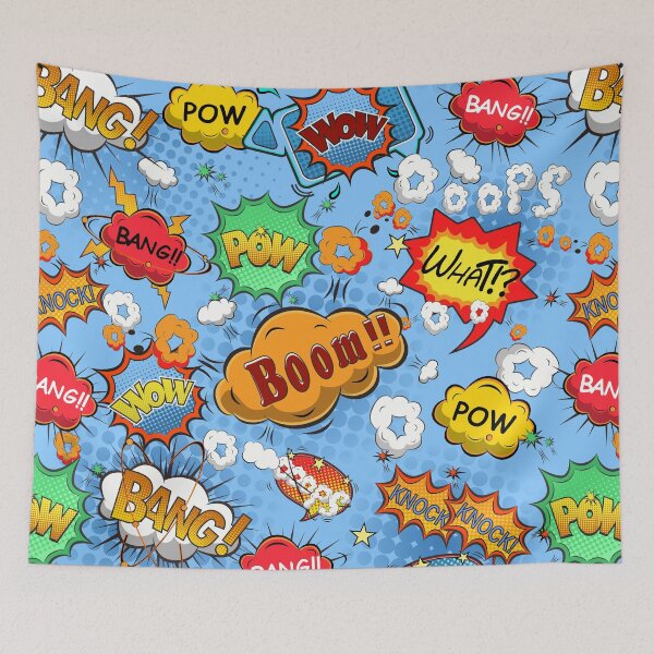 Item preview, comic explosion speech bubbles pattern designed and sold by venus-ian.