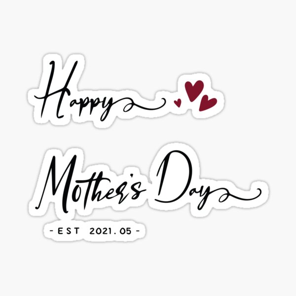 Happy Mothers Day Sticker By Escamillaart Redbubble