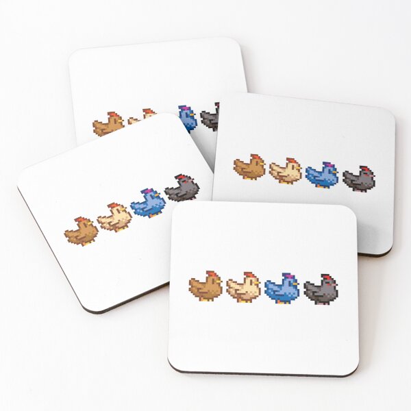 Item preview, 4 Chickens Stardew Valley   designed and sold by boozyprintz.