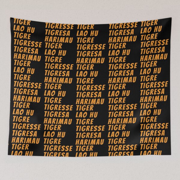 Item preview, Tiger in different romanization languages designed and sold by hockeng.