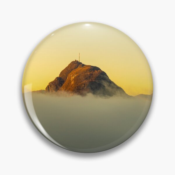 Item preview, Mountain Peak San Salvatore Above Cloudscape with Sunlight and Clear Sky designed and sold by Mats Silvan.