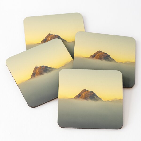 Item preview, Mountain Peak San Salvatore Above Cloudscape with Sunlight and Clear Sky designed and sold by Mats Silvan.