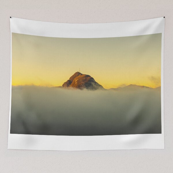 Item preview, Mountain Peak San Salvatore Above Cloudscape with Sunlight and Clear Sky designed and sold by Mats Silvan.