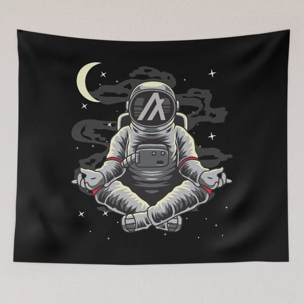 Item preview, Astronaut Yoga Algorand ALGO Coin To The Moon Crypto Token Blockchain Cryptocurrency Wallet designed and sold by JaxonBrown.