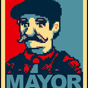Artwork thumbnail, Lewis For Mayor - Stardew Valley inspired campaign by boozyprintz