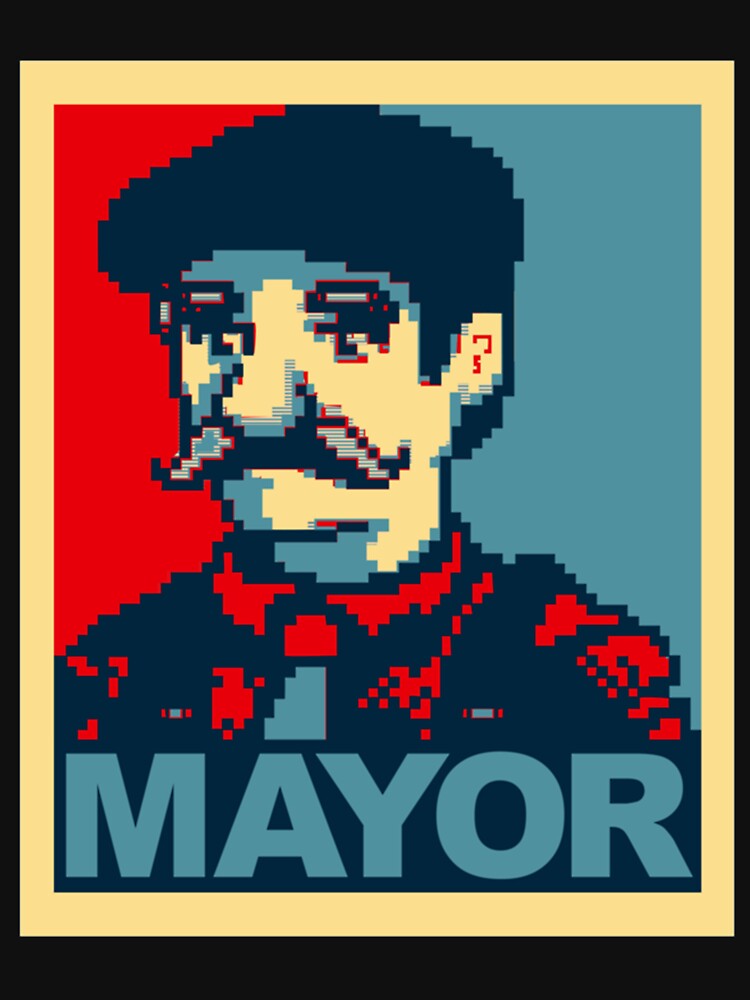 Thumbnail 7 of 7, Classic T-Shirt, Lewis For Mayor - Stardew Valley inspired campaign designed and sold by boozyprintz.