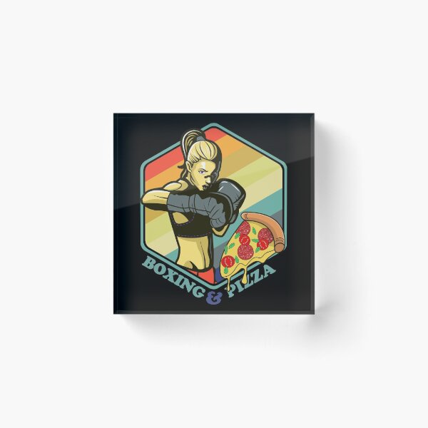 Item preview, Boxing Girl Pizza Lady Boxer designed and sold by TheAplus.