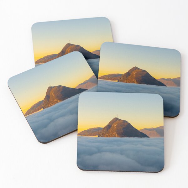 Item preview, Mountain Peak San Salvatore Above Cloudscape with Sunlight and Clear Sky designed and sold by Mats Silvan.