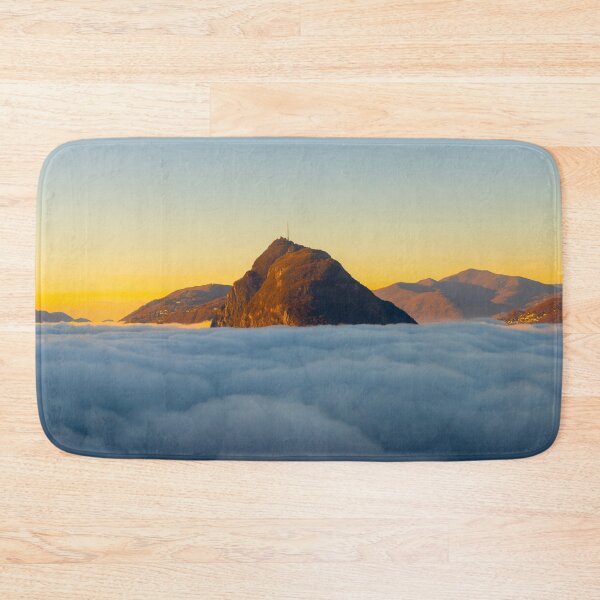Item preview, Mountain Peak San Salvatore Above Cloudscape with Sunlight and Clear Sky designed and sold by Mats Silvan.