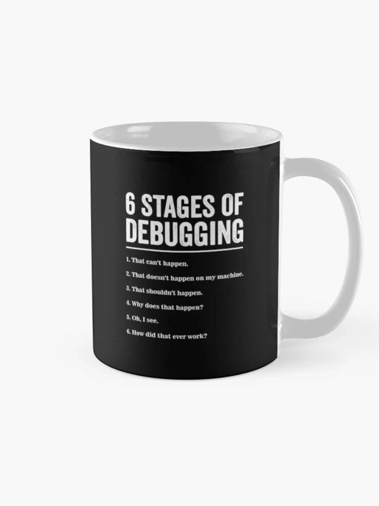 Thumbnail 3 of 6, Coffee Mug, Retro Debugging Bug Coding Computer Programmer designed and sold by LPDankdesign.