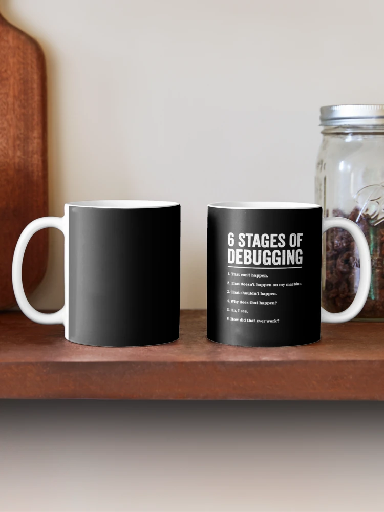 Thumbnail 2 of 6, Coffee Mug, Retro Debugging Bug Coding Computer Programmer designed and sold by LPDankdesign.