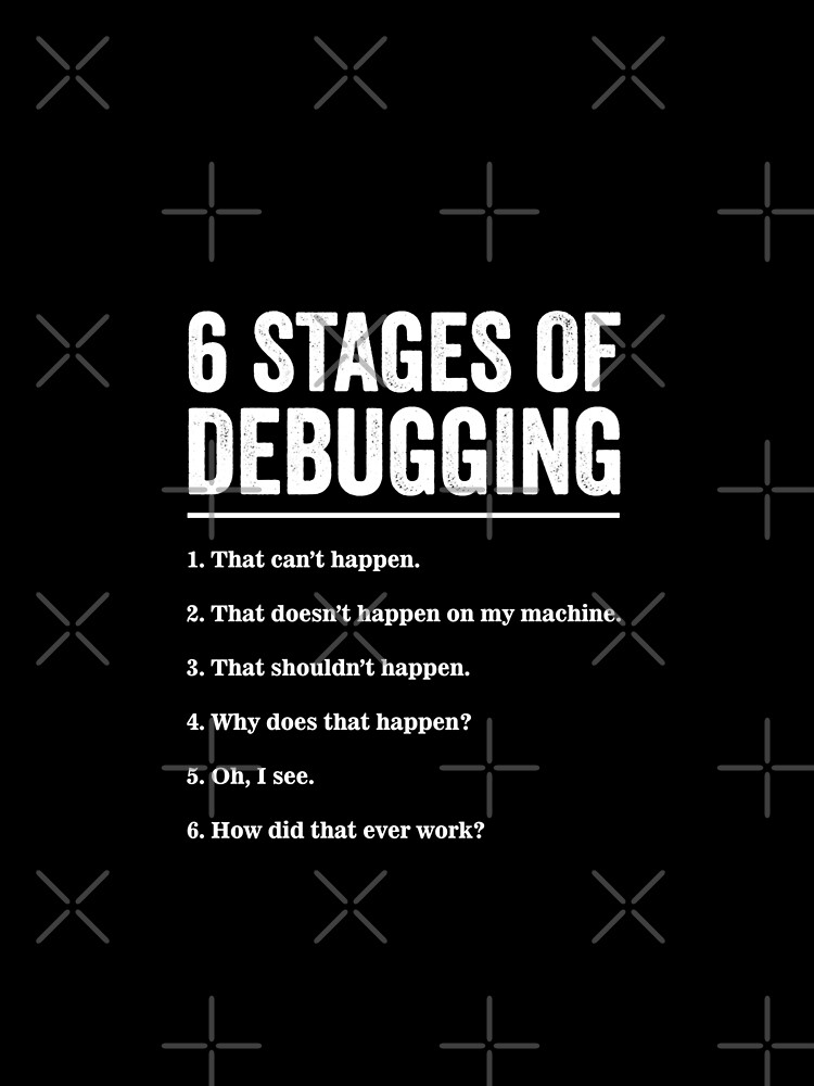 Thumbnail 4 von 4, Grafik T-Shirt, Retro-Debugging-Fehlercode-Computerprogrammierer designt und verkauft von LPDankdesign.