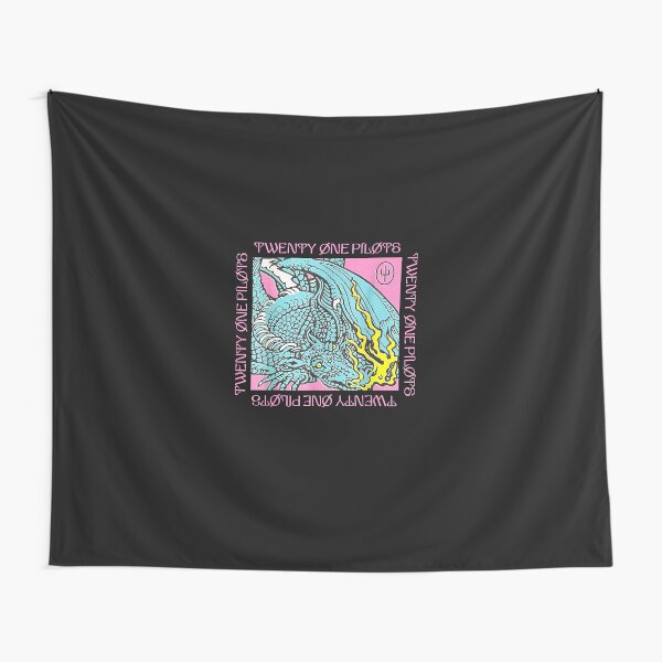 New Official Twenty One Pilots hot Keystone Flag Black Red White Tapestry Band Merch