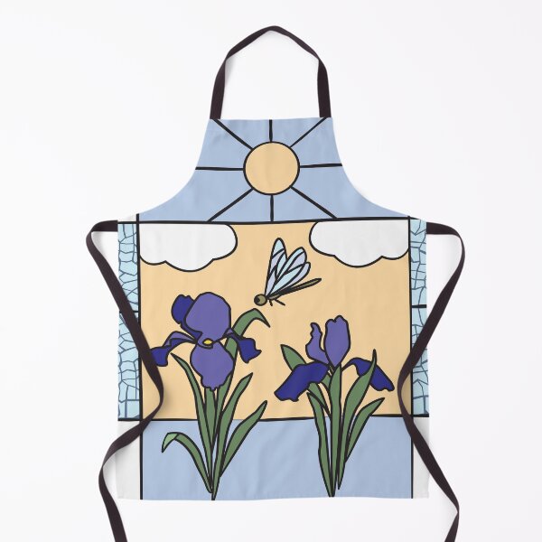 Aperçu de l'œuvre Fleurs d'iris en vitrail créée et vendue par Cintia Tamanaha.
