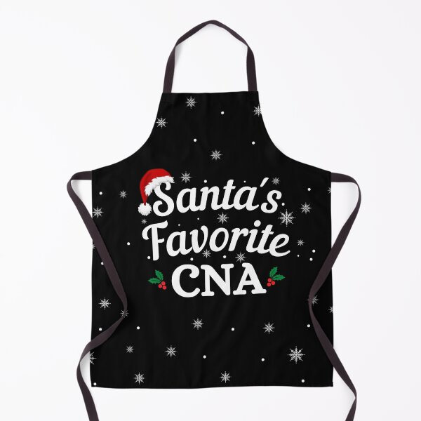 Item preview, Santas Favorite CNA (white text) - Nurse Christmas - Merry Christmas with Santa Hat designed and sold by CaitU.