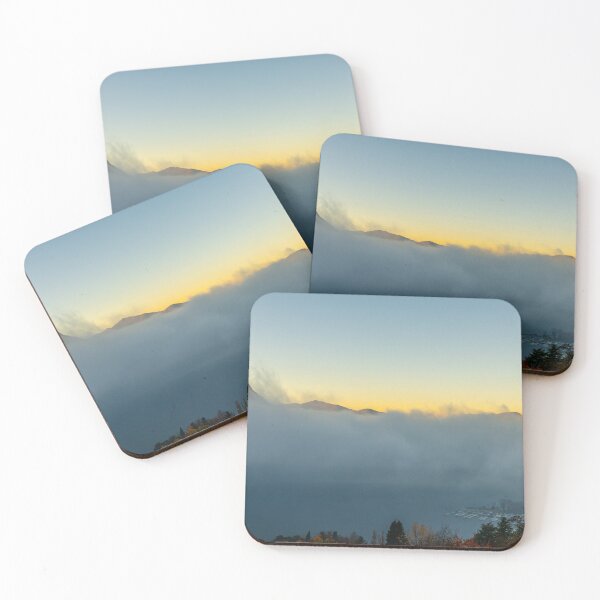 Item preview, Mountain Peak San Salvatore Above Cloudscape and Lake Lugano with Sunlight and Clear Sky in City of Lugano designed and sold by Mats Silvan.