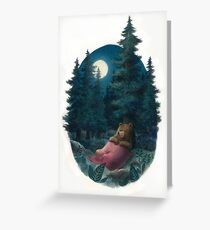 Lovely, Dark, and Deep Greeting Card