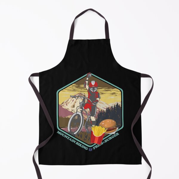 Item preview, Mountain Biking Fastfood Burger Fries Biker designed and sold by TheAplus.