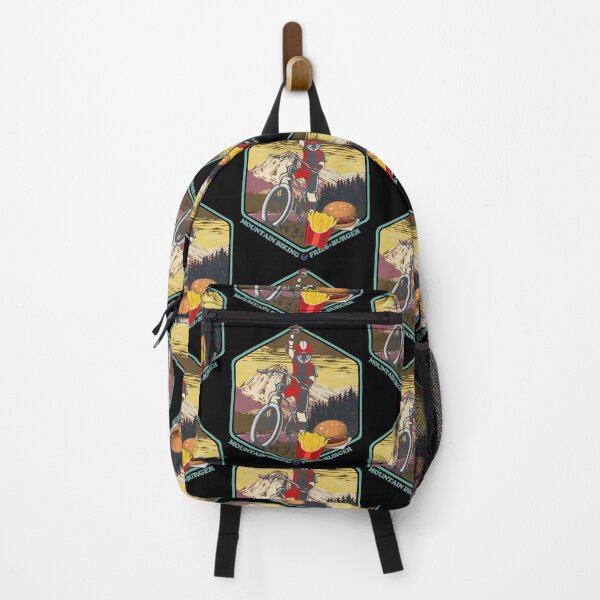 Item preview, Mountain Biking Fastfood Burger Fries Biker designed and sold by TheAplus.