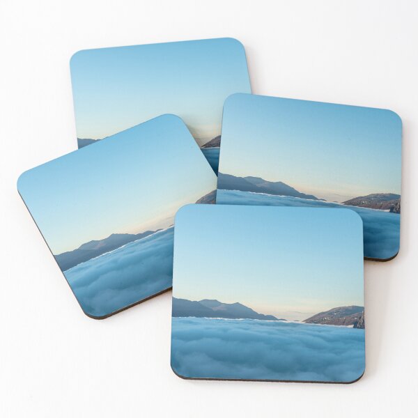 Item preview, Mountain Peak San Salvatore Above Cloudscape with Sunlight and Clear Sky in Lugano designed and sold by Mats Silvan.