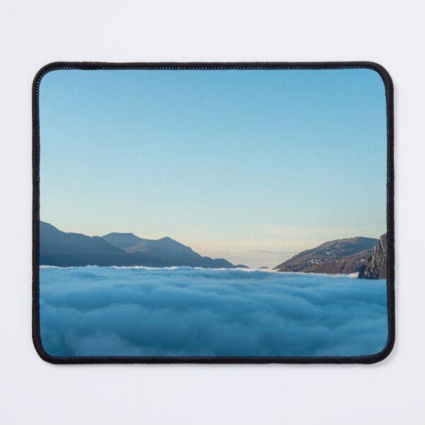 Item preview, Mountain Peak San Salvatore Above Cloudscape with Sunlight and Clear Sky in Lugano designed and sold by Mats Silvan.