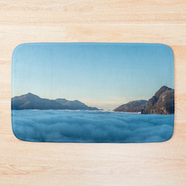Item preview, Mountain Peak San Salvatore Above Cloudscape with Sunlight and Clear Sky in Lugano designed and sold by Mats Silvan.