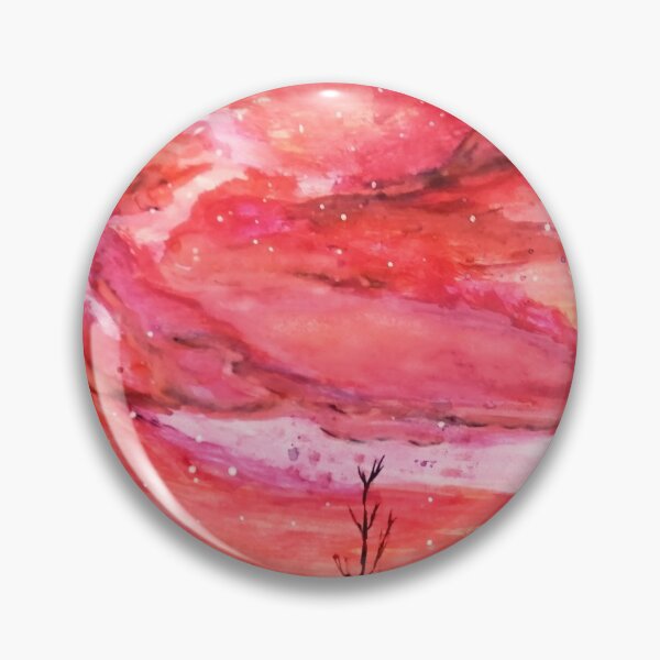 Item preview, Red bloody sky aquarel waterolor designed and sold by justdepressed.