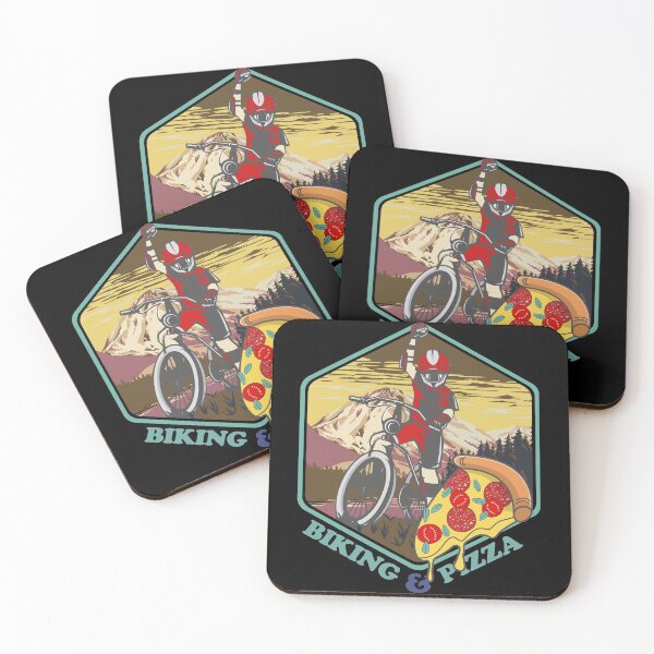 Item preview, Mountain Biking Pizza Biker designed and sold by TheAplus.
