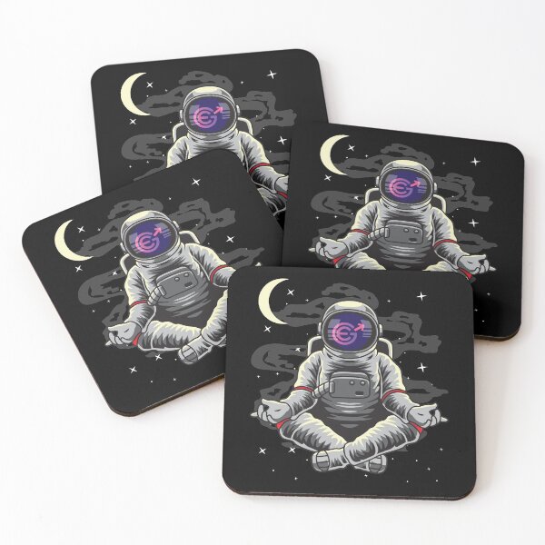 Item preview, Astronaut Yoga Evergrow EGC Coin To The Moon Crypto Token Blockchain Cryptocurrency Wallet designed and sold by JaxonBrown.