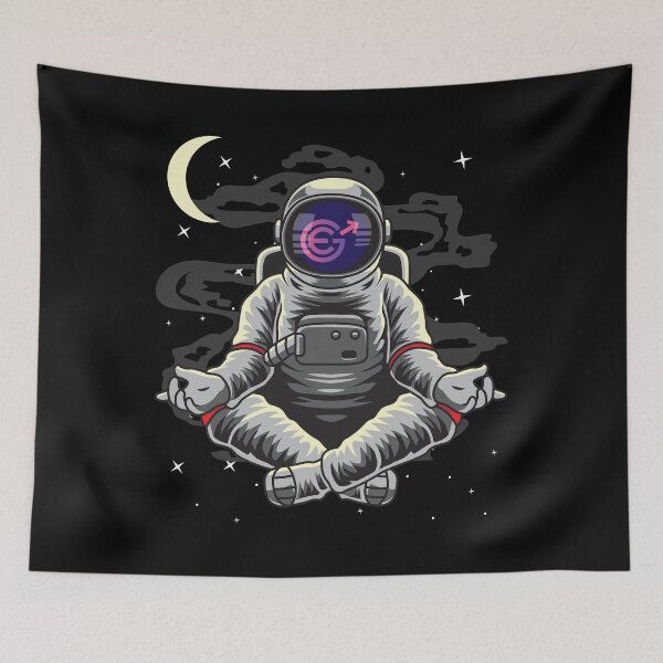 Item preview, Astronaut Yoga Evergrow EGC Coin To The Moon Crypto Token Blockchain Cryptocurrency Wallet designed and sold by JaxonBrown.
