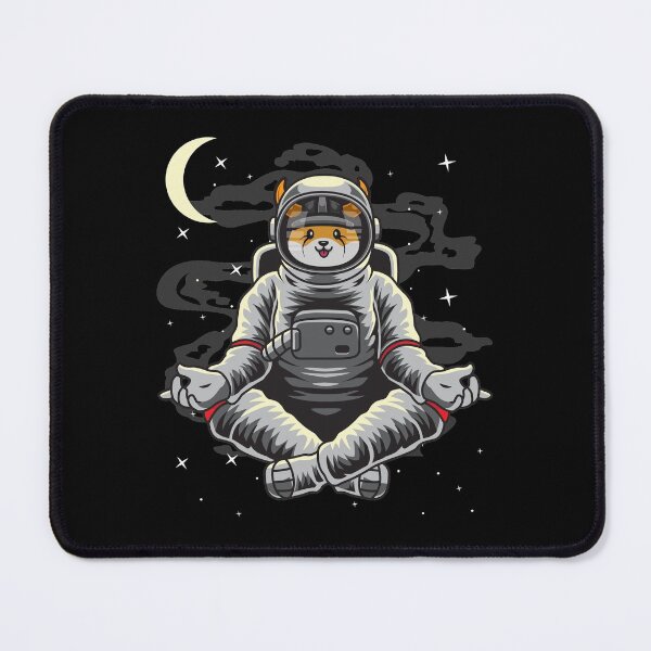 Item preview, Astronaut Yoga Floki Inu Coin To The Moon Floki Army Crypto Token Blockchain Cryptocurrency Wallet designed and sold by JaxonBrown.