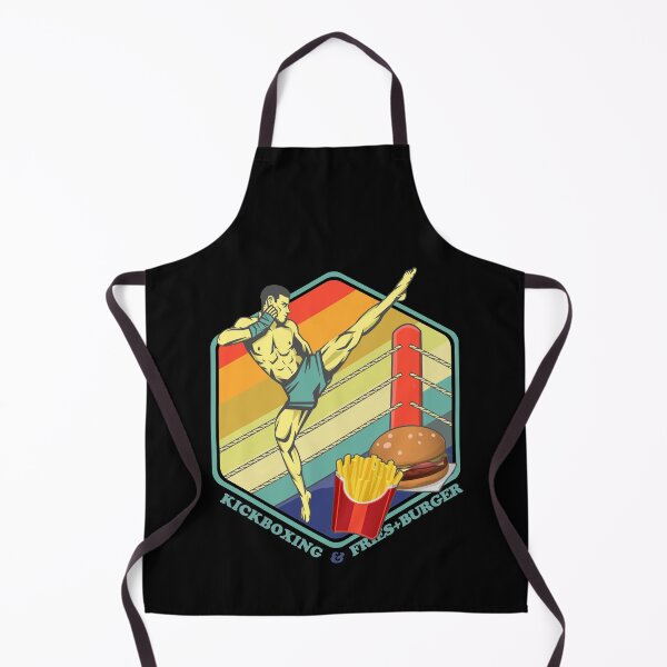 Item preview, Muay Thai Fastfood Fries Burger Thai Boxer designed and sold by TheAplus.