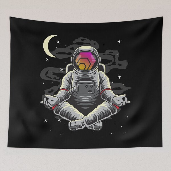 Item preview, Astronaut Yoga HEX Coin To The Moon HEX Crypto Token Blockchain Cryptocurrency Wallet designed and sold by JaxonBrown.