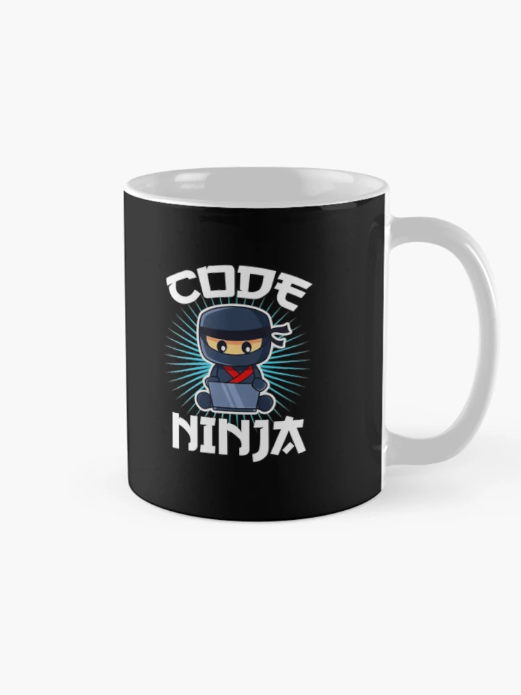 Thumbnail 3 von 6, Kaffeebecher, Retro Code Ninja Programmierer Coder Computerprogrammierung Codierung designt und verkauft von TNMankdesign.