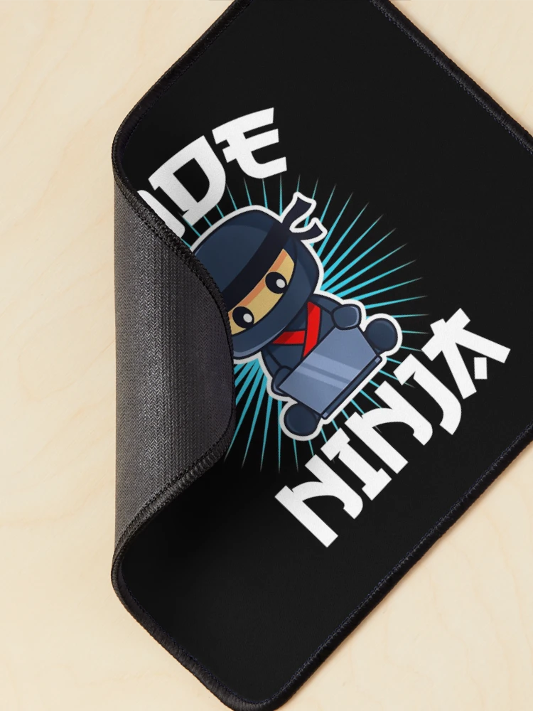 Thumbnail 2 of 5, Mouse Pad, Retro Code Ninja Programmer Coder Computer Programming Coding designed and sold by TNMankdesign.