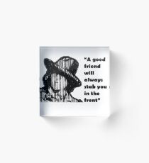 Wilde wit Acrylic Block