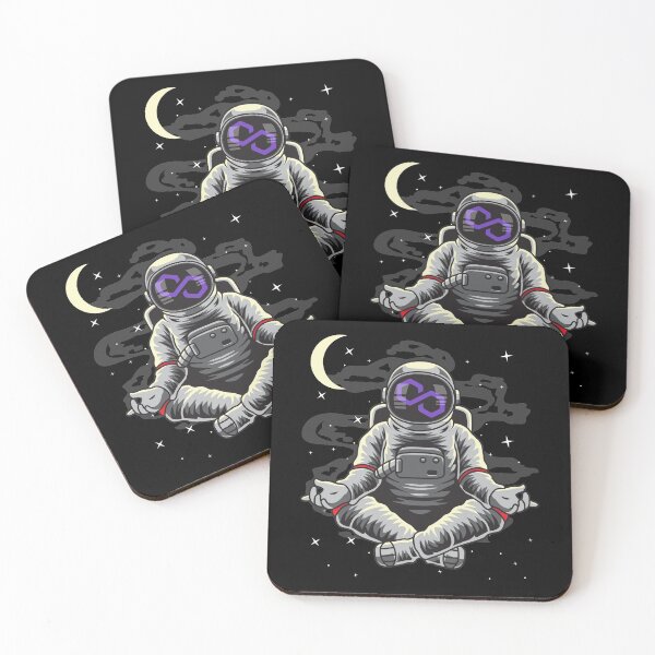 Item preview, Astronaut Yoga Polygon Matic Coin To The Moon Crypto Token Blockchain Cryptocurrency Wallet designed and sold by JaxonBrown.