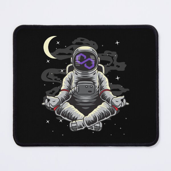 Item preview, Astronaut Yoga Polygon Matic Coin To The Moon Crypto Token Blockchain Cryptocurrency Wallet designed and sold by JaxonBrown.