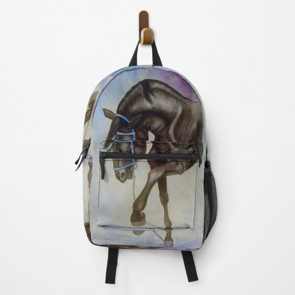 Item preview, Bkack andalusian stallion portrait designed and sold by horseaddicted.