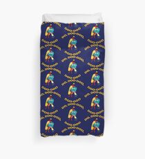 Hot Dog Guy and Gumball Awkwardly Hugging Duvet Cover